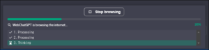 WebChatGPT 작동화면