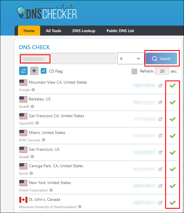 DNS Checker