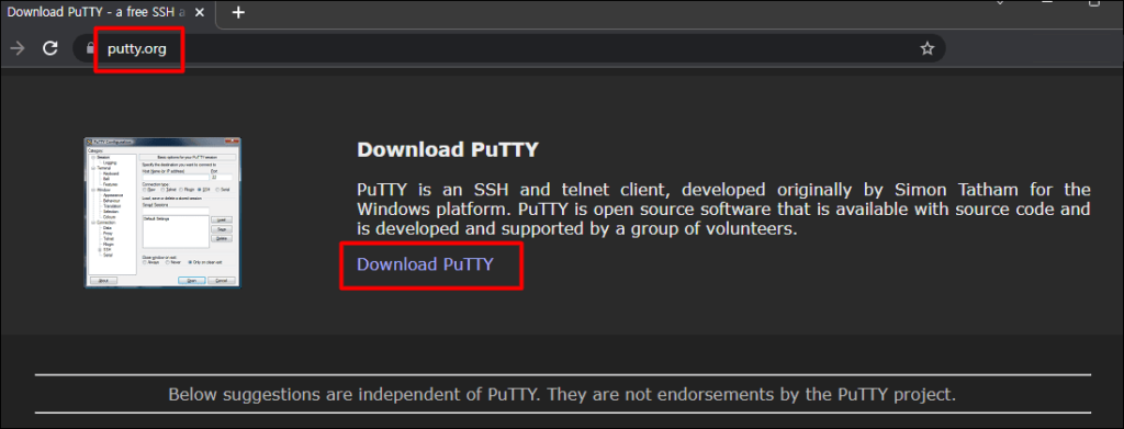 PuTTY 다운로드 방법