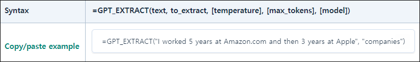 GPT_EXTRACT 함수 문법